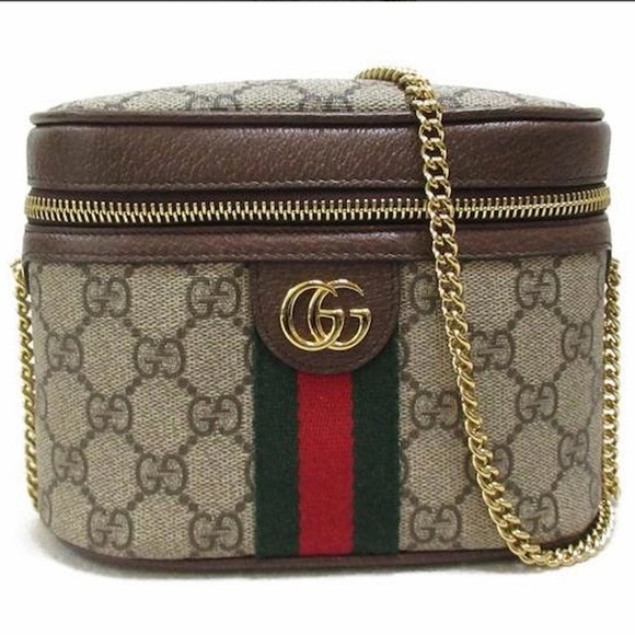 New💕Gucci GG Supreme Ophidia Belt Bag with a shoulder chain strap 💕 - Picture 2 of 10